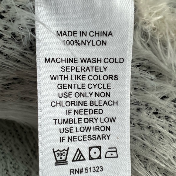 1 State Zebra print Fuzzy Sweater - Picture 3 of 3